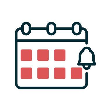 Bildirim basit simgesi, vektör illüstrasyonu