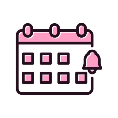 Bildirim basit simgesi, vektör illüstrasyonu