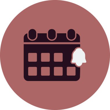 Bildirim basit simgesi, vektör illüstrasyonu