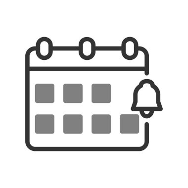 Bildirim basit simgesi, vektör illüstrasyonu