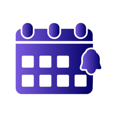 Bildirim basit simgesi, vektör illüstrasyonu