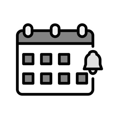 Bildirim basit simgesi, vektör illüstrasyonu