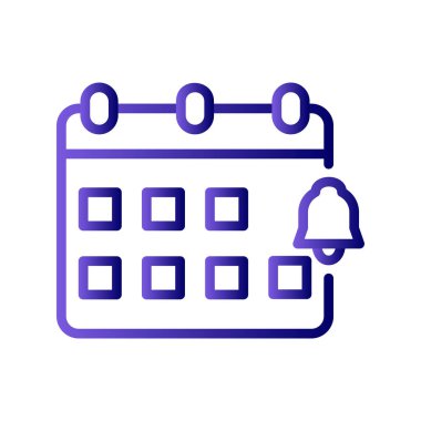 Bildirim basit simgesi, vektör illüstrasyonu