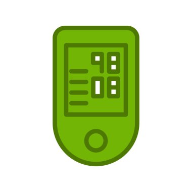 Oksimetre basit simgesi, vektör illüstrasyonu