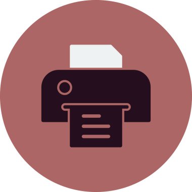 Basit simge, vektör illüstrasyonunu yazdır