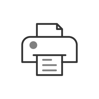 Basit simge, vektör illüstrasyonunu yazdır