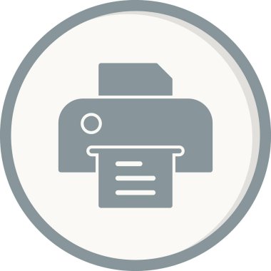 Basit simge, vektör illüstrasyonunu yazdır