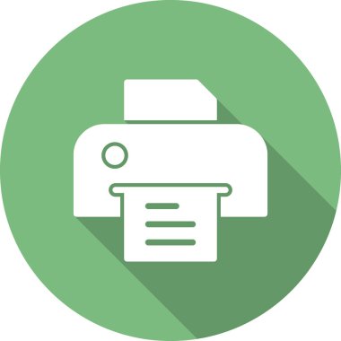 Basit simge, vektör illüstrasyonunu yazdır