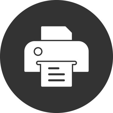 Basit simge, vektör illüstrasyonunu yazdır