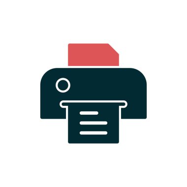 Basit simge, vektör illüstrasyonunu yazdır