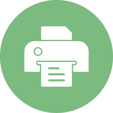 Basit simge, vektör illüstrasyonunu yazdır