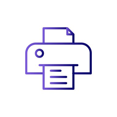 Basit simge, vektör illüstrasyonunu yazdır