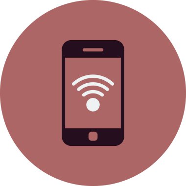 Akıllı telefon simgesi, vektör illüstrasyon tasarımı