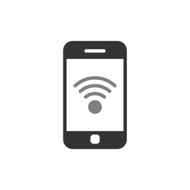 Akıllı telefon simgesi, vektör illüstrasyon tasarımı