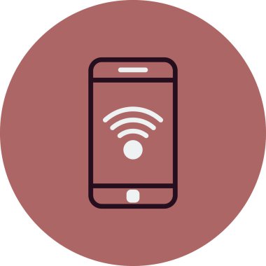 Akıllı telefon simgesi, vektör illüstrasyon tasarımı