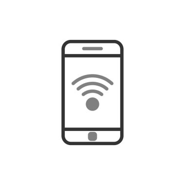Akıllı telefon simgesi, vektör illüstrasyon tasarımı