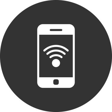 Akıllı telefon simgesi, vektör illüstrasyon tasarımı