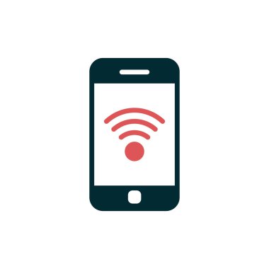 Akıllı telefon simgesi, vektör illüstrasyon tasarımı