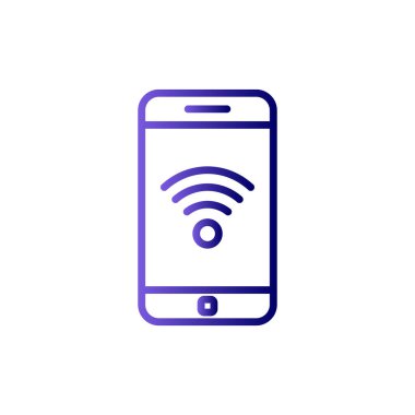 Akıllı telefon simgesi, vektör illüstrasyon tasarımı