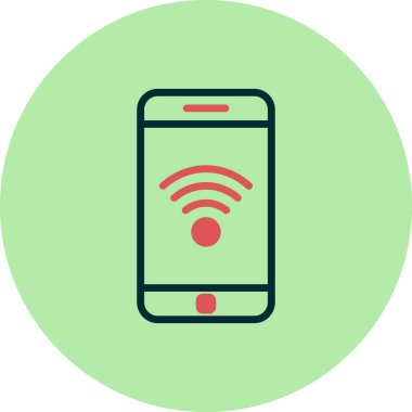 Akıllı telefon simgesi, vektör illüstrasyon tasarımı