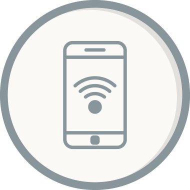 Akıllı telefon simgesi, vektör illüstrasyon tasarımı