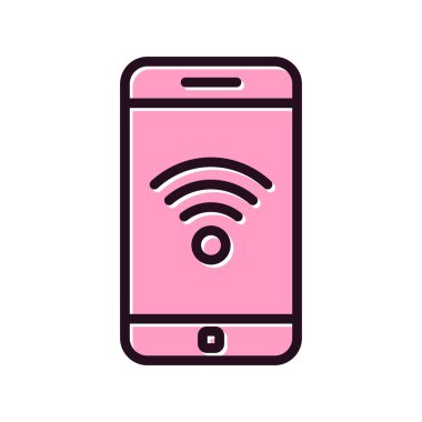 Akıllı telefon simgesi, vektör illüstrasyon tasarımı