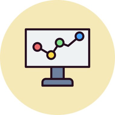 Basit simge, vektör illüstrasyonunu stoklar