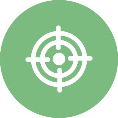 Basit Hedef Simgesi, vektör illüstrasyonu