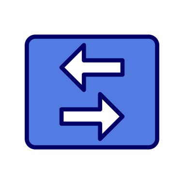 Okları basit simge, vektör illüstrasyonuna aktar