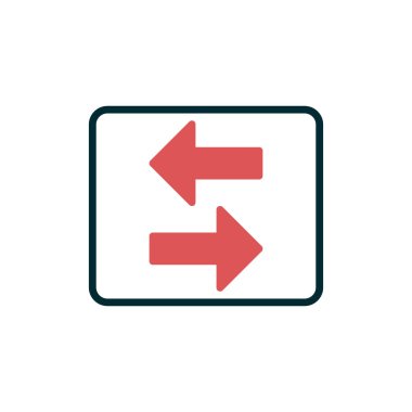 Okları basit simge, vektör illüstrasyonuna aktar