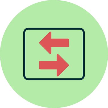 Okları basit simge, vektör illüstrasyonuna aktar