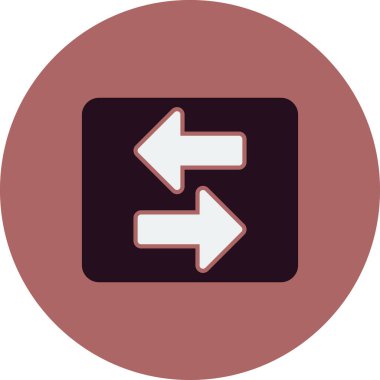 Okları basit simge, vektör illüstrasyonuna aktar