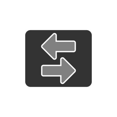 Okları basit simge, vektör illüstrasyonuna aktar