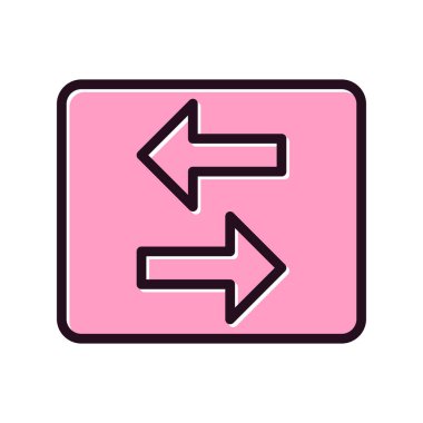 Okları basit simge, vektör illüstrasyonuna aktar