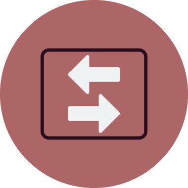 Okları basit simge, vektör illüstrasyonuna aktar