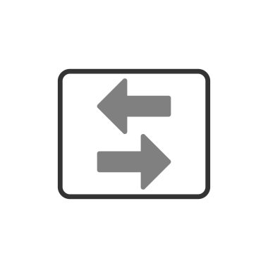 Okları basit simge, vektör illüstrasyonuna aktar