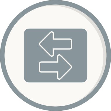 Okları basit simge, vektör illüstrasyonuna aktar