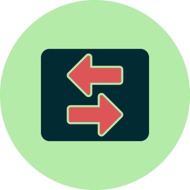 Okları basit simge, vektör illüstrasyonuna aktar