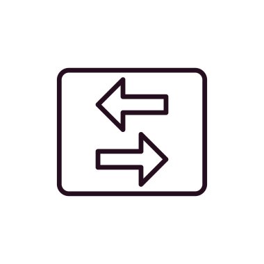 Okları basit simge, vektör illüstrasyonuna aktar