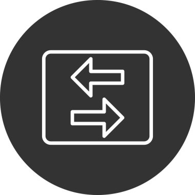 Okları basit simge, vektör illüstrasyonuna aktar