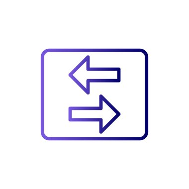 Okları basit simge, vektör illüstrasyonuna aktar