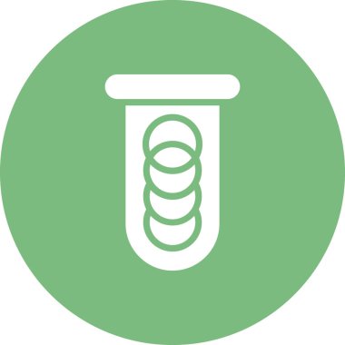 Tüp basit simgesi, vektör illüstrasyonu