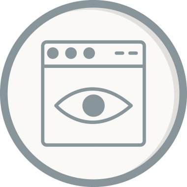 Web tarayıcı simgesi, vektör illüstrasyon tasarımı