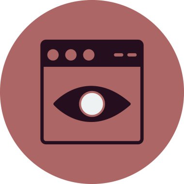 Web tarayıcı simgesi, vektör illüstrasyon tasarımı