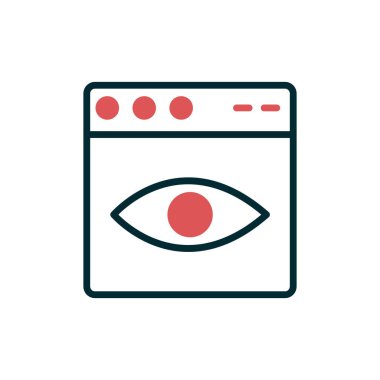 Web tarayıcı simgesi, vektör illüstrasyon tasarımı