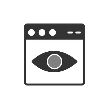 Web tarayıcı simgesi, vektör illüstrasyon tasarımı