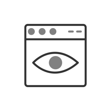 Web tarayıcı simgesi, vektör illüstrasyon tasarımı