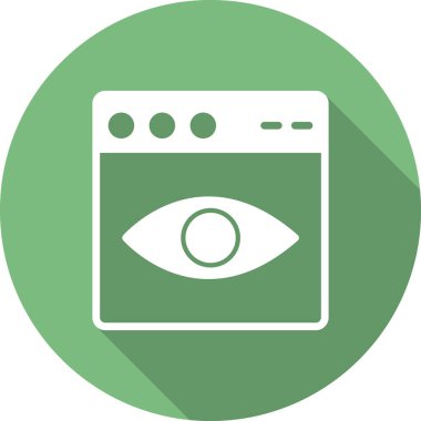 Web tarayıcı simgesi, vektör illüstrasyon tasarımı