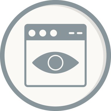 Web tarayıcı simgesi, vektör illüstrasyon tasarımı