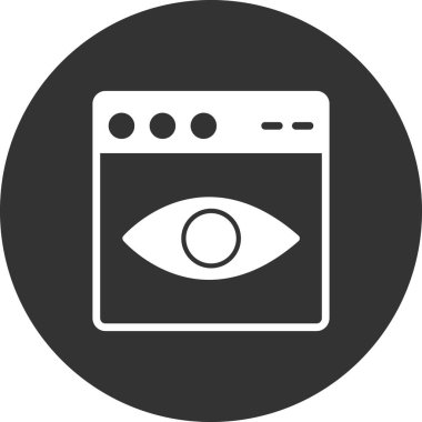 Web tarayıcı simgesi, vektör illüstrasyon tasarımı